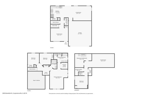 Tiny photo for 2369 Woodside Drive, Carpentersville, IL 60110 (MLS # 12789273)