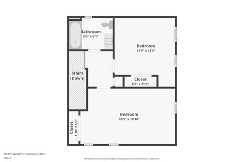 Tiny photo for 388 Narragansett Court, Crystal Lake, IL 60012 (MLS # 12590406)