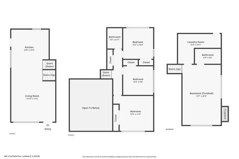 Tiny photo for 405 S Fairfield Avenue, Lombard, IL 60148 (MLS # 12529605)