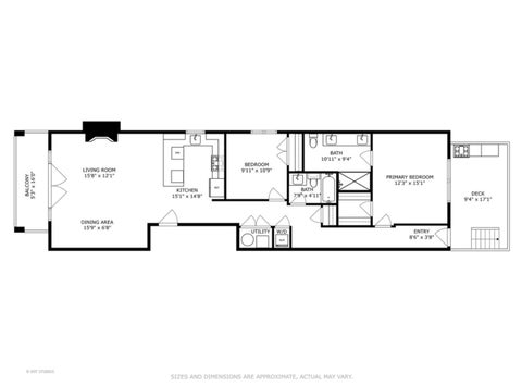 Tiny photo for 815 N PAULINA Street #2N, Chicago, IL 60622 (MLS # 12757386)