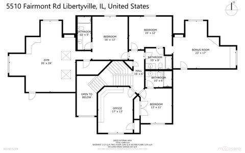 Tiny photo for 5510 Fairmont Road, Libertyville, IL 60048 (MLS # 12341690)