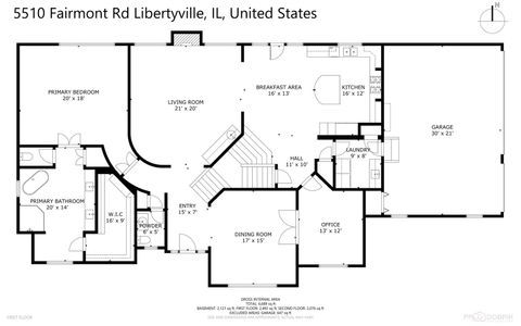 Tiny photo for 5510 Fairmont Road, Libertyville, IL 60048 (MLS # 12341690)