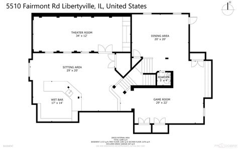 Tiny photo for 5510 Fairmont Road, Libertyville, IL 60048 (MLS # 12341690)