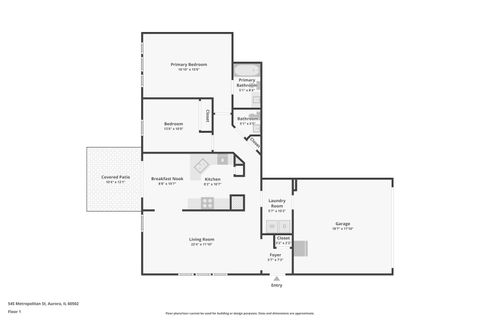 Tiny photo for 545 Metropolitan Street, Aurora, IL 60502 (MLS # 12500124)