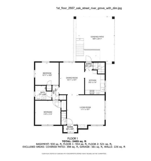 Tiny photo for 2557 Oak Street, River Grove, IL 60171 (MLS # 12594771)