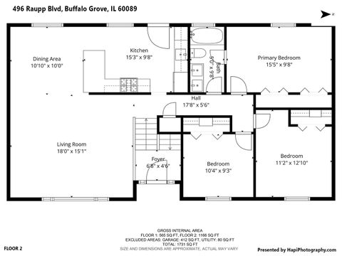 Tiny photo for 496 Raupp Boulevard, Buffalo Grove, IL 60089 (MLS # 12593088)