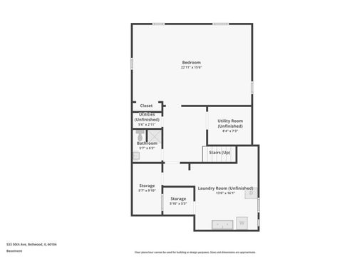 Tiny photo for 533 50th Avenue, Bellwood, IL 60104 (MLS # 12514603)