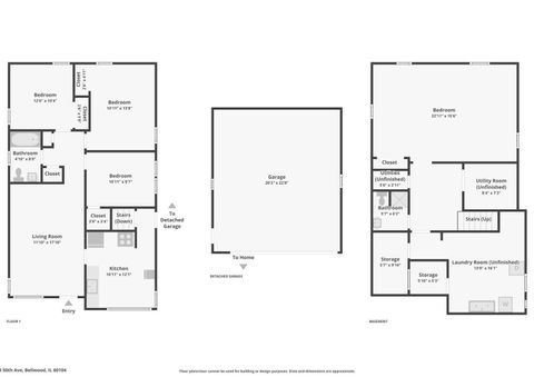 Tiny photo for 533 50th Avenue, Bellwood, IL 60104 (MLS # 12514603)