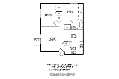 Tiny photo for 4917 W 109th Street #301, Oak Lawn, IL 60453 (MLS # 12653093)