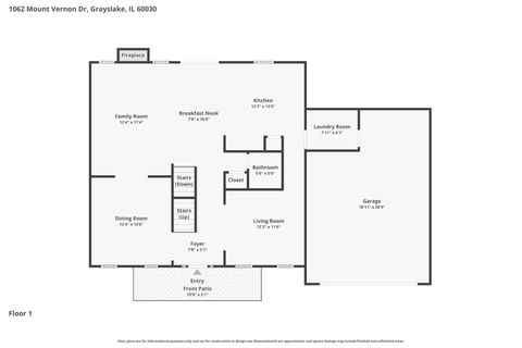 Tiny photo for 1062 Mount Vernon Drive, Grayslake, IL 60030 (MLS # 12639248)