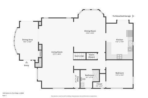Tiny photo for 1420 Oakton Street, Park Ridge, IL 60068 (MLS # 12521830)