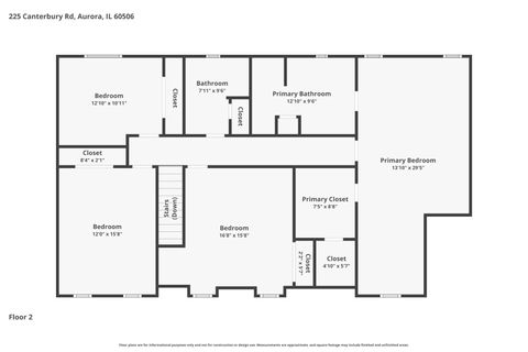 Tiny photo for 225 N Canterbury Road, Aurora, IL 60506 (MLS # 12593692)