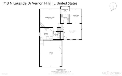 Tiny photo for 713 N Lakeside Drive, Vernon Hills, IL 60061 (MLS # 12437348)