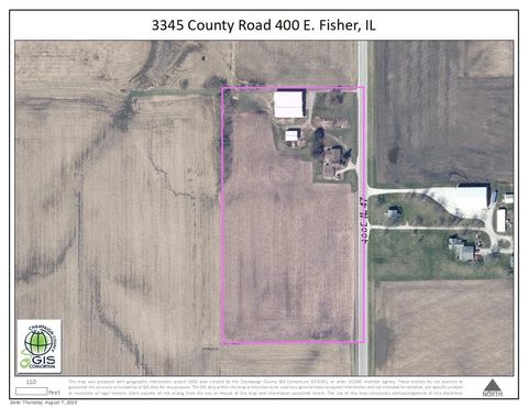 Tiny photo for 3345 County Road 400 E Road, Fisher, IL 61843 (MLS # 12434160)