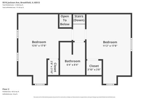 Tiny photo for 9516 Jackson Avenue, Brookfield, IL 60513 (MLS # 12790538)