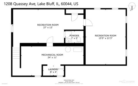 Tiny photo for 1208 Quassey Avenue, Lake Bluff, IL 60044 (MLS # 12470072)