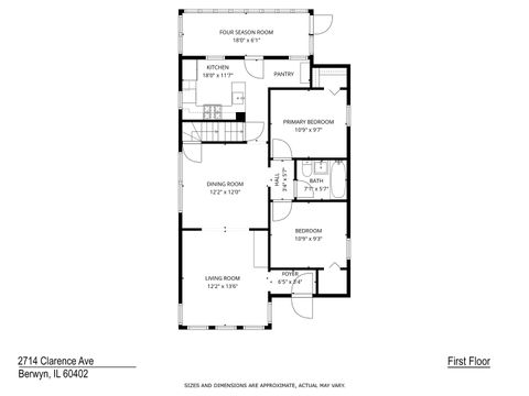Tiny photo for 2714 Clarence Avenue, Berwyn, IL 60402 (MLS # 12586938)