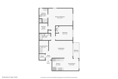 Tiny photo for 402 Woodview Circle #D, Elgin, IL 60120 (MLS # 12618899)