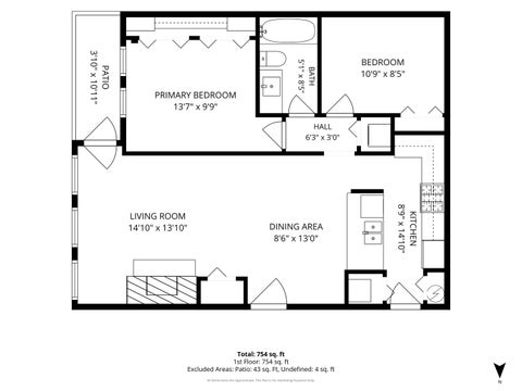 Tiny photo for 301 W Goethe Street #201, Chicago, IL 60610 (MLS # 12764375)