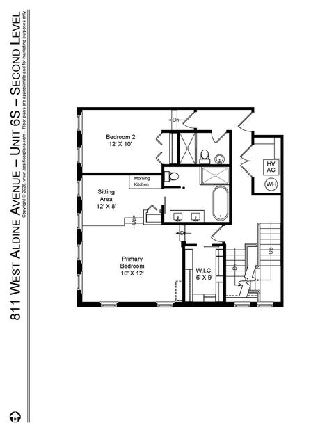 Tiny photo for 811 W Aldine Avenue #6S, Chicago, IL 60657 (MLS # 12736042)