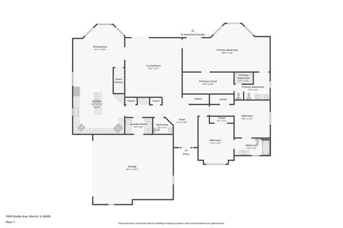 Tiny photo for 1020 Gladys Avenue, Morris, IL 60450 (MLS # 12409885)