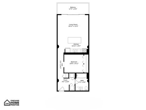 Tiny photo for 1524 S SANGAMON Street #414-S, Chicago, IL 60608 (MLS # 12512179)