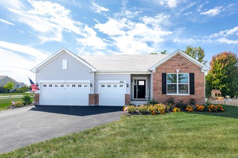 Tiny photo for 451 Parkside Lane, Yorkville, IL 60560 (MLS # 12491715)