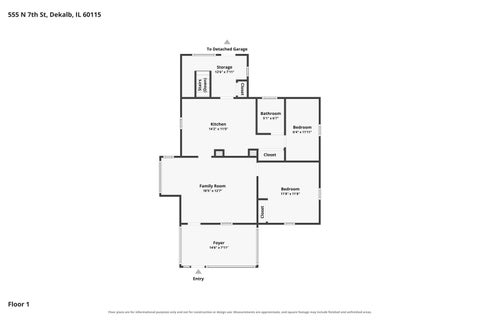 Tiny photo for 555 N 7th Street, DeKalb, IL 60115 (MLS # 12768862)