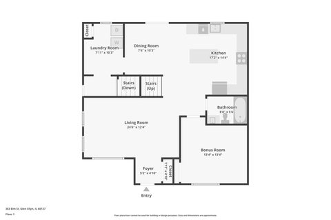 Tiny photo for 383 Elm Street, Glen Ellyn, IL 60137 (MLS # 12717649)