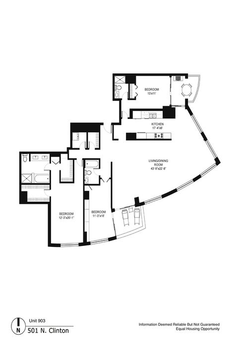 Tiny photo for 501 N Clinton Street #903, Chicago, IL 60654 (MLS # 12629777)