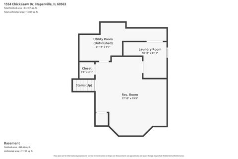 Tiny photo for 1554 CHICKASAW Drive, Naperville, IL 60563 (MLS # 12604126)
