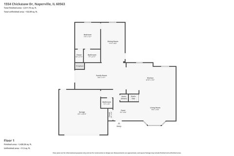 Tiny photo for 1554 CHICKASAW Drive, Naperville, IL 60563 (MLS # 12604126)