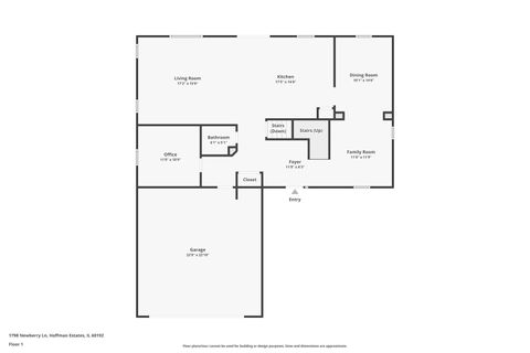 Tiny photo for 1798 Newberry Lane, Hoffman Estates, IL 60192 (MLS # 12510551)