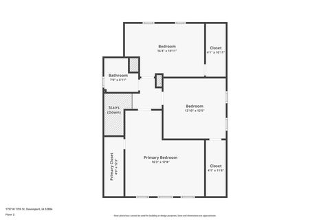 Tiny photo for 1757 W 17th Street, Davenport, IA 52804 (MLS # 100000619)