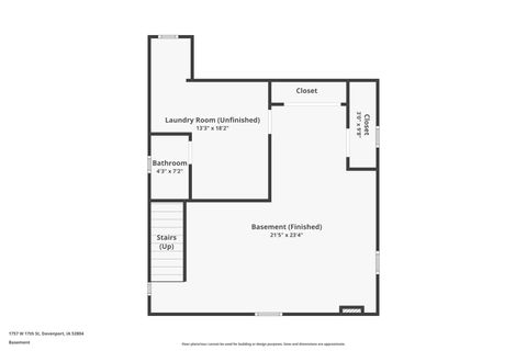 Tiny photo for 1757 W 17th Street, Davenport, IA 52804 (MLS # 100000619)