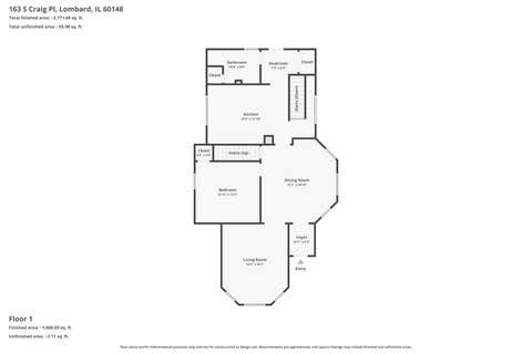 Tiny photo for 163 S Craig Place, Lombard, IL 60148 (MLS # 12698201)