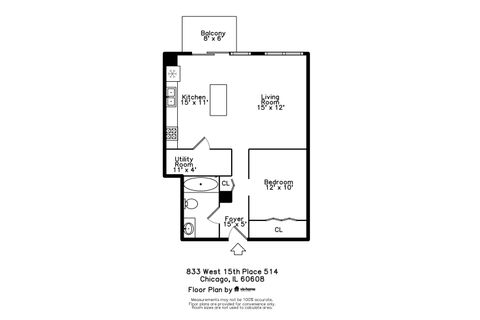 Tiny photo for 833 W 15TH Place #514, Chicago, IL 60608 (MLS # 12541828)