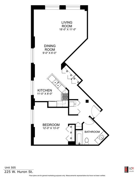 Tiny photo for 225 W Huron Street #505, Chicago, IL 60654 (MLS # 12482087)