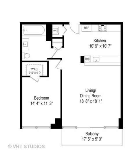 Tiny photo for 757 N Orleans Street #1505, Chicago, IL 60654 (MLS # 12581480)