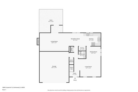 Tiny photo for 18604 Carpenter Street, Homewood, IL 60430 (MLS # 12609815)