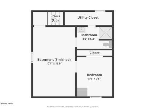 Tiny photo for 4208 Oak Street, Bellwood, IL 60104 (MLS # 12536521)