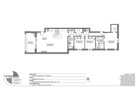 Tiny photo for 4353 N Richmond Avenue #2S, Chicago, IL 60618 (MLS # 12525658)