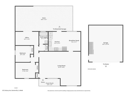 Tiny photo for 327 Hickory Avenue, Romeoville, IL 60446 (MLS # 12526690)