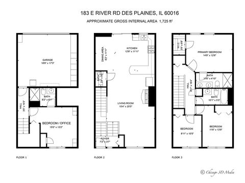 Tiny photo for 183 N East River Road #F4, Des Plaines, IL 60016 (MLS # 12475695)