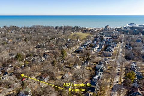 Tiny photo for 833 Lincoln Street, Evanston, IL 60201 (MLS # 12587794)