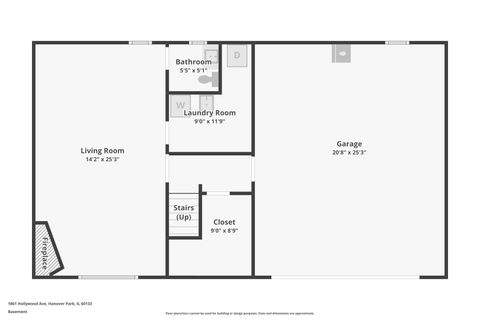 Tiny photo for 1861 HOLLYWOOD Avenue, Hanover Park, IL 60133 (MLS # 12572548)