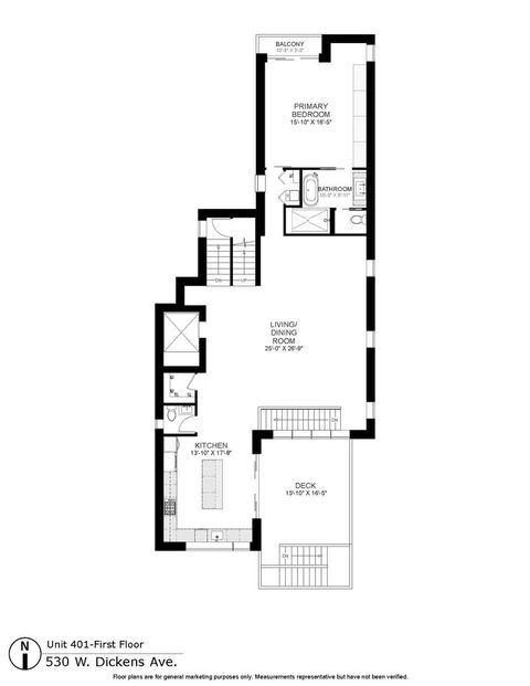 Tiny photo for 530 W Dickens Avenue #401, Chicago, IL 60614 (MLS # 12611012)