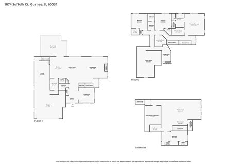 Tiny photo for 1074 Suffolk Court, Gurnee, IL 60031 (MLS # 12771756)