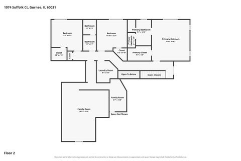 Tiny photo for 1074 Suffolk Court, Gurnee, IL 60031 (MLS # 12771756)
