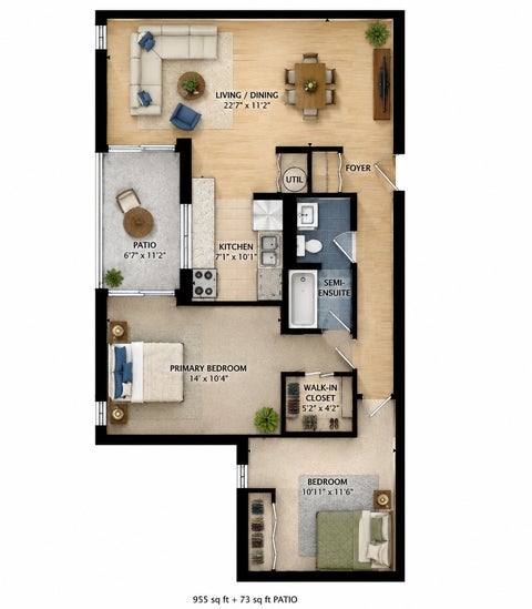 Tiny photo for 322 W Miner Street #1C, Arlington Heights, IL 60005 (MLS # 12749587)